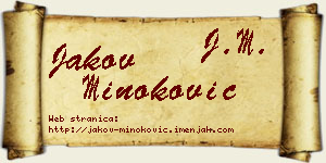 Jakov Minoković vizit kartica
